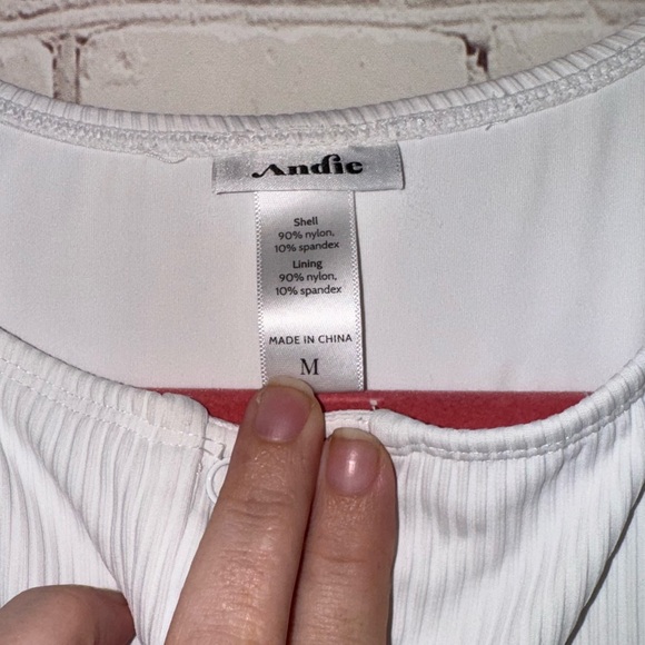 ANDIE White One-Piece Swimsuit Size Medium - Picture 9 of 10